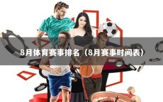 8月体育赛事排名（8月赛事时间表）