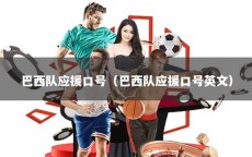 巴西队应援口号（巴西队应援口号英文）